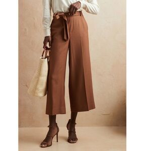 Banana Republic Rowan Wide Leg Crop Pants Size 12 New